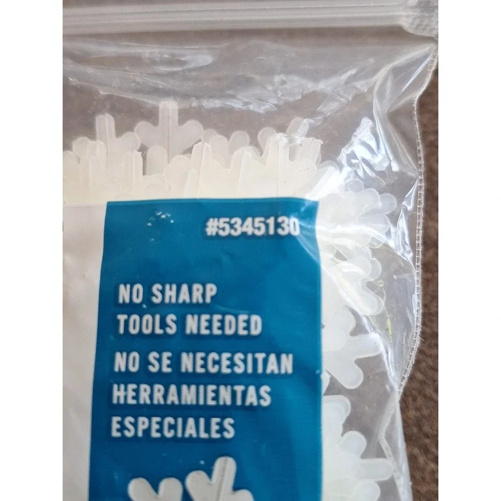 100 Snowflake Cable Ties 4